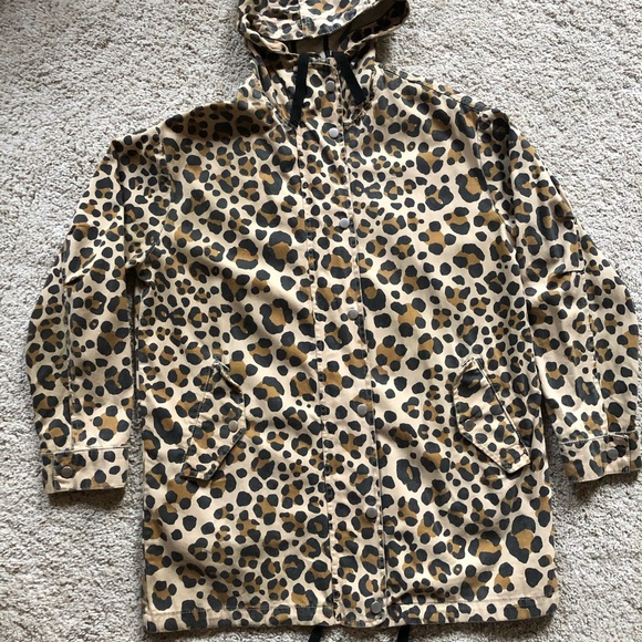 TOPSHOP LEOPARD PRINT COAT - Picture 2 of 7